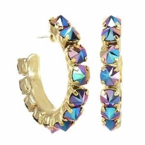 NEW TOVA jubilee hoop earring in volcano stud